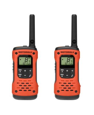 T605_H2OV2 35 mi. Waterproof Two-Way Radio Bright Orange 2-Pack w/ Accessories