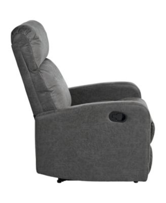 Modern Manual Recliner Chair - Slate Grey