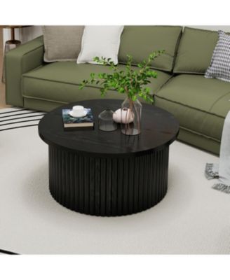 Modern Round Coffee Table Accent Table