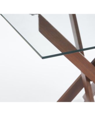 Modern Glass Top Dining Table