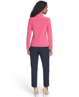 Women's Long-Sleeve Collared Shirt