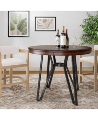 Streamdale Round Bar Table (Brown)