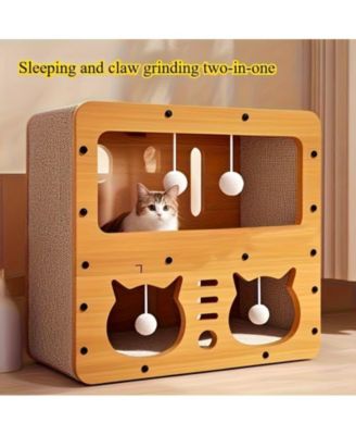 Extra Large Vertical Scratcher Two Tier Cat Villa