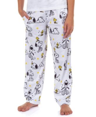 Girls Pajama Pants Snoopy and Woodstock Laughing Lounge PJ Bottoms