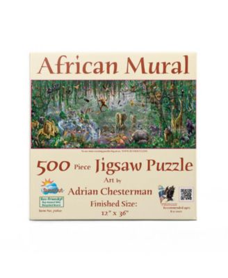 African Mural 500 piece Jigsaw Puzzle for Adults