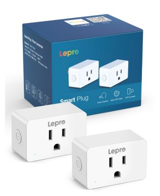 P1 Indoor Smart Plug, 15A 1800W, Timer, Gruop Control, Enable Alexa Google Assistant, Bluetooth 2.4Ghz Wi-Fi Only, White (2-Pack)