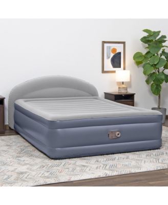 Tritech LoungeLux Headboard 33" Queen Air Mattress with Built-in AC Pump