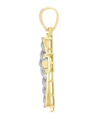 Men's Diamond Charm (1/2 ct. t.w.) in 10k Yellow Gold