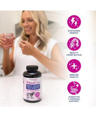 Primal Glow Beef Organ Caps, 180ct