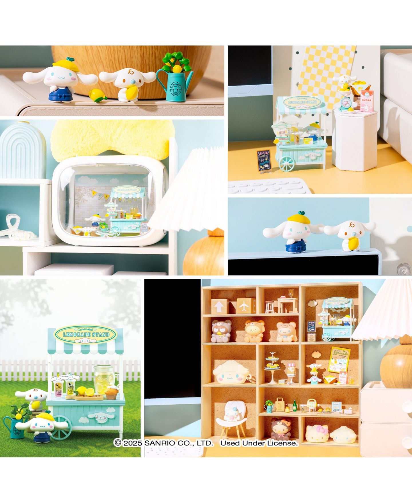 Детская фигурка Hamee Kuromi Sweet Tea Party Blind Box Mini Figurine, 14 Years & Up, цвет: Cinnamoroll's Lemonade Stand — фото 7