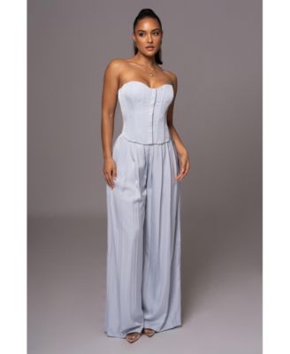 Women's Clara Wide Leg Pleated Trousers