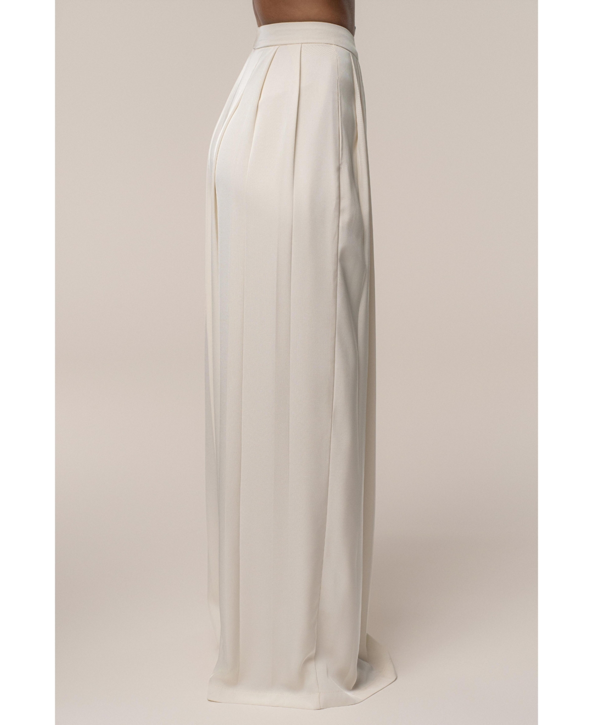 Jluxlabel Women's Clara Wide Leg Pleated Trousers