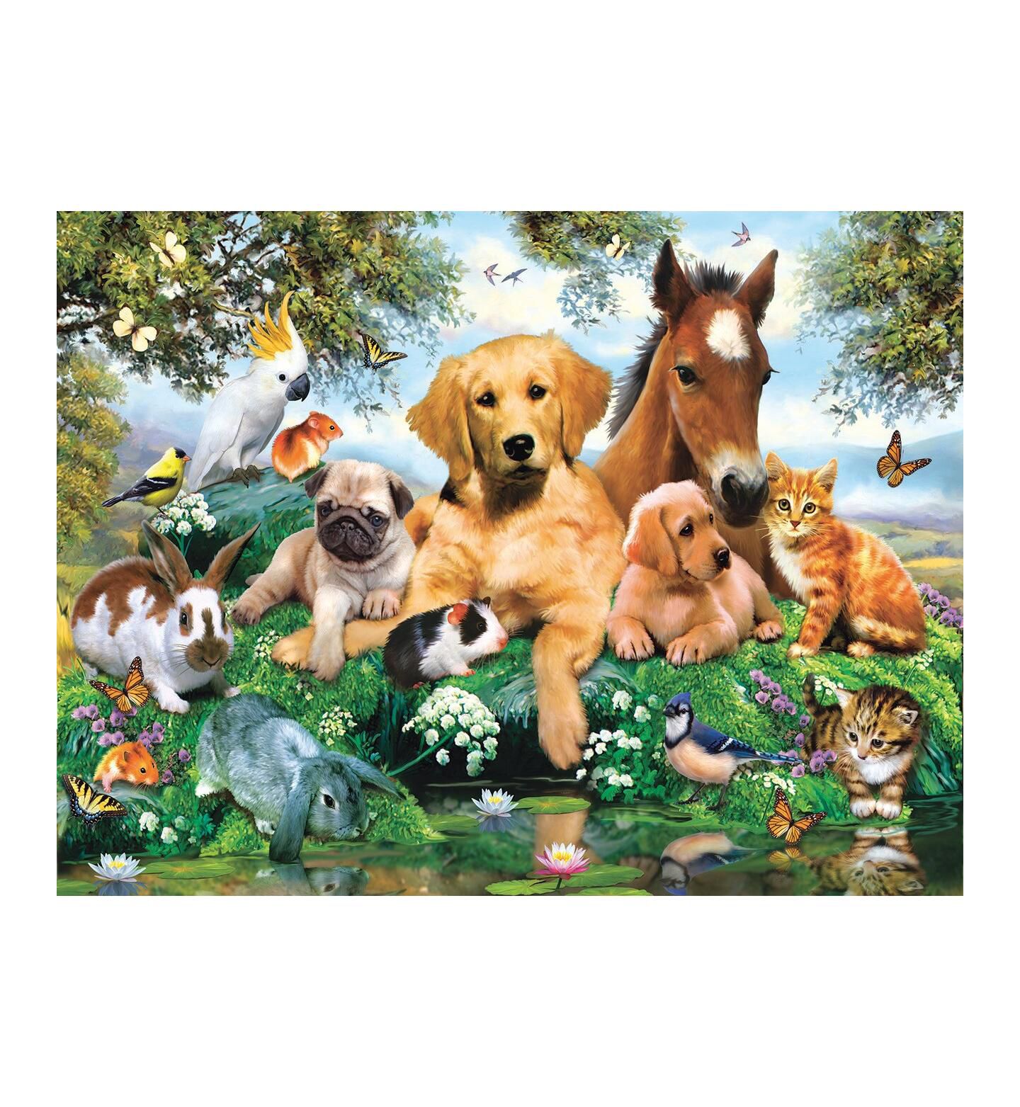 Детский пазл SunsOut Summer Pals 500 Piece Jigsaw Puzzle, от 15 лет — фото 3