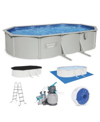 Hydrium 20  x 12  x 48" Steel Wall Oval Above Ground Swimming Pool Set