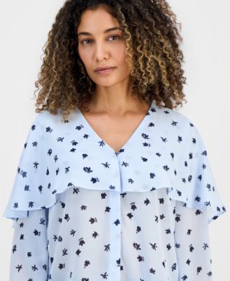 Petite Capelet Blouse