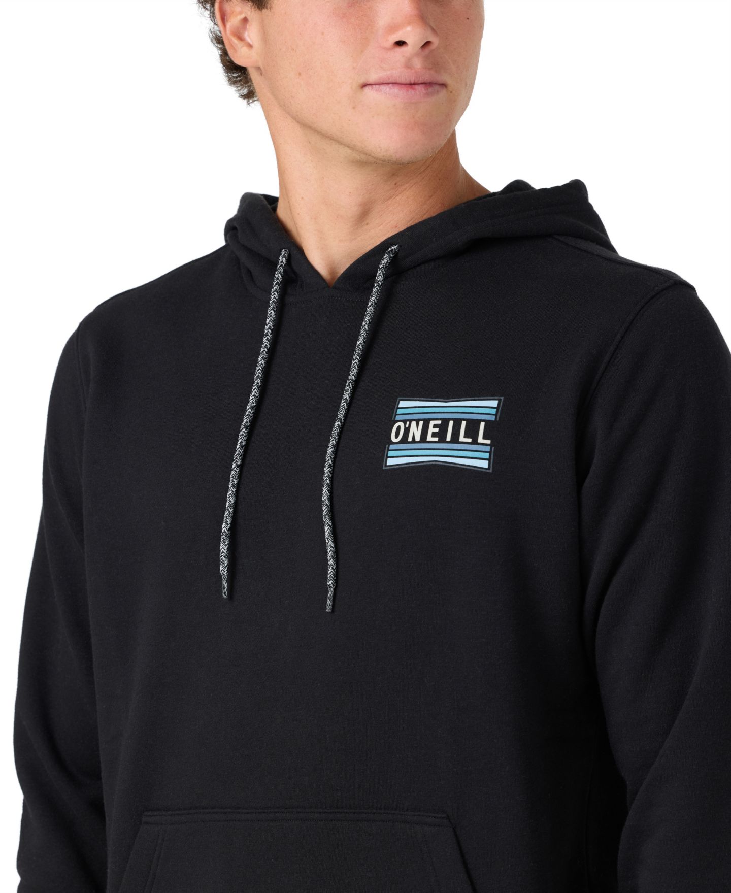 Мужское худи O'Neill Vista Printed Long-Sleeve Graphic, цвет: Чёрный — фото 3