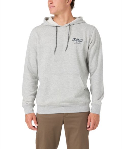 Мужское худи O'Neill Vista Solid Screen Print Long-Sleeve Graphic, цвет: Серый