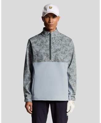 Men's Golf Printed Half Zip Windjammer Jacket