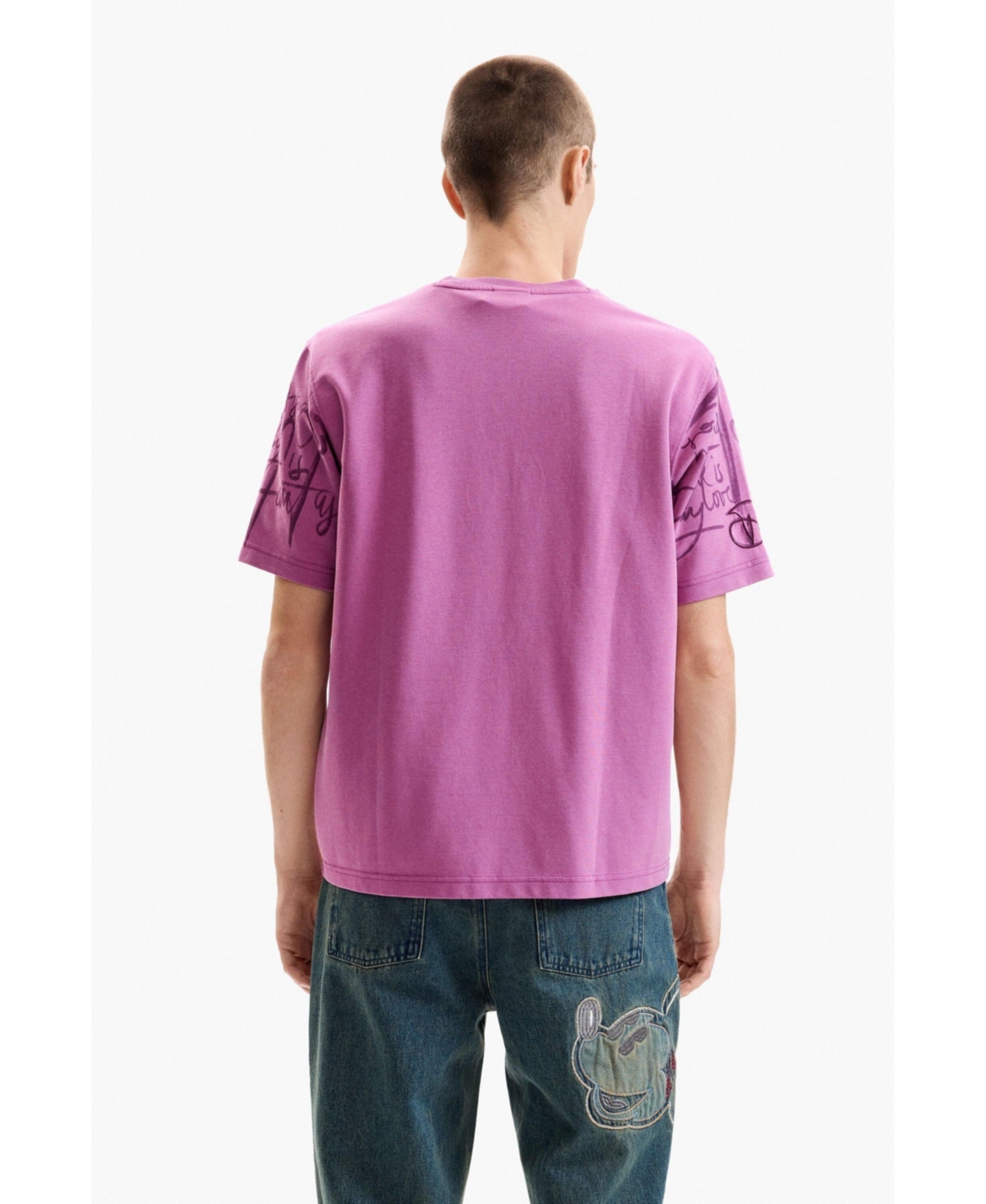 Desigual Men's Short-sleeve T-shirt with lettering