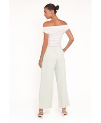 Women's Lia Wide Leg Pant - Sage Green