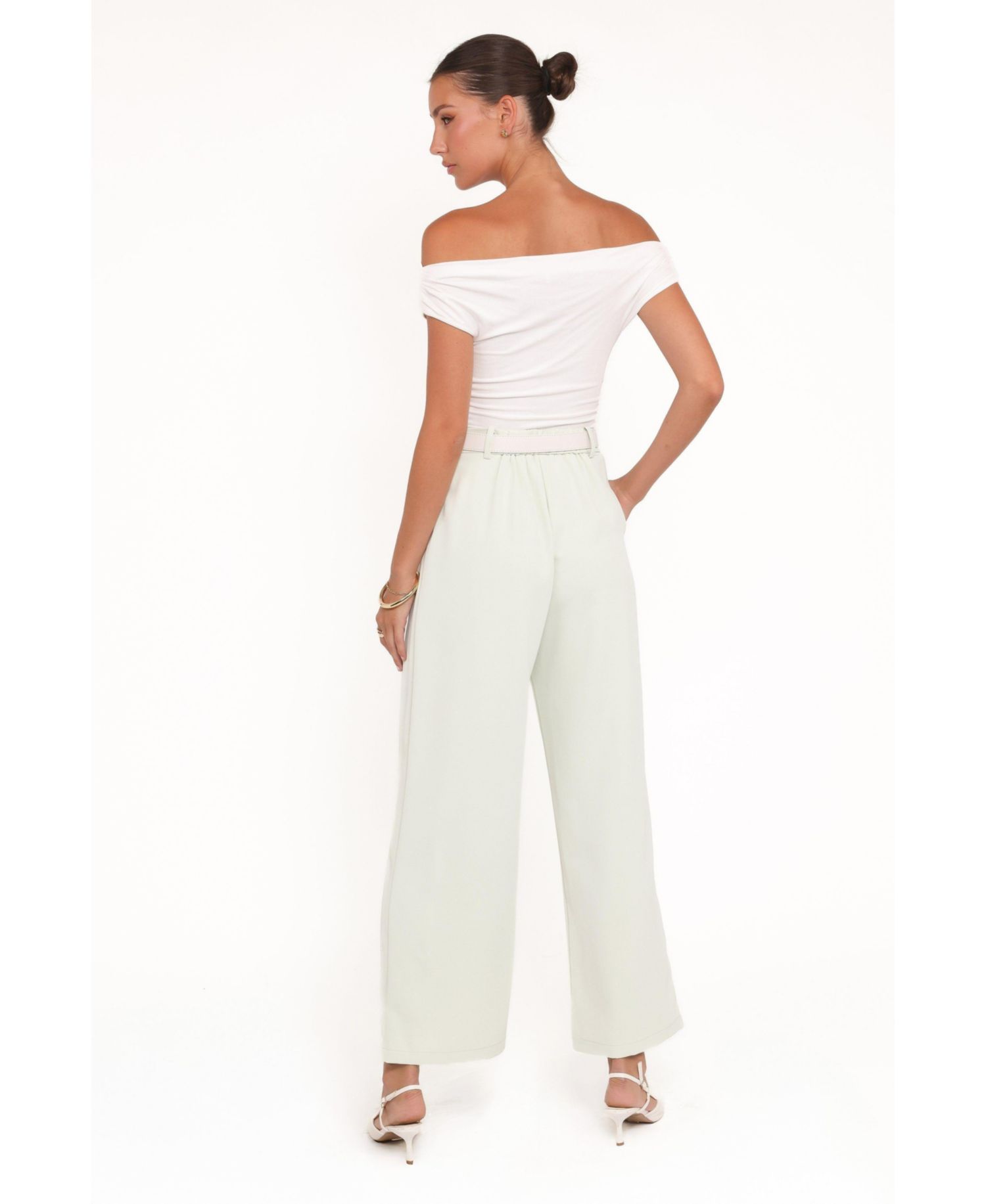 Women's Lia Wide Leg Pant - Sage Green