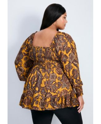 Women's Felicity Shirred Bodice Blouse