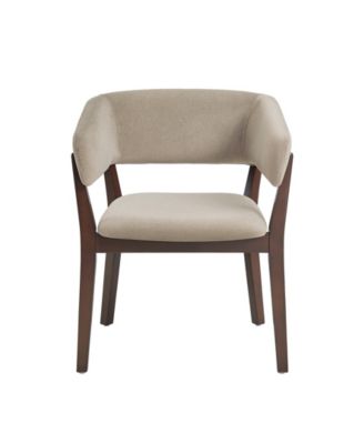 Blake Faux Mohair Upholstered 26" Beech Wood Dining Armchair