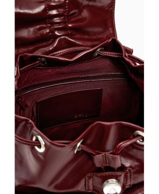 Women's Small shiny backpack bow