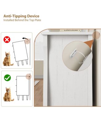 7-Drawer Modern Wood Dresser with Golden Ring Pull Handles, Wide Storage Chest Organizer for Living Room, Entryway