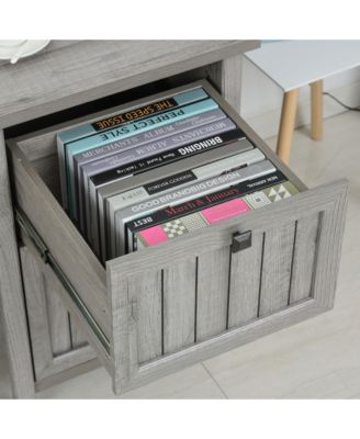 Vintage Executive Desk, Home Office Station, Student Table with Cabinet