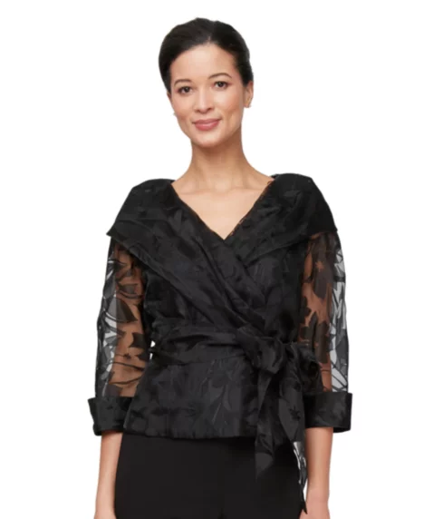 Petite V-Neck Top - Black