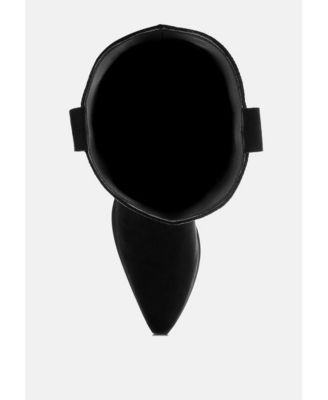 Womens Lariat Studs Embellished Cowboy Boots