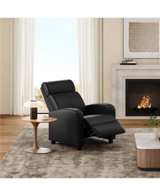 Adjustable PU Leather Recliner Sofa Modern Single Accent Chair