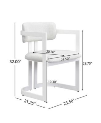 + 2 Pc. Set + Fabric & Metal + Upholstered + Dining Chairs