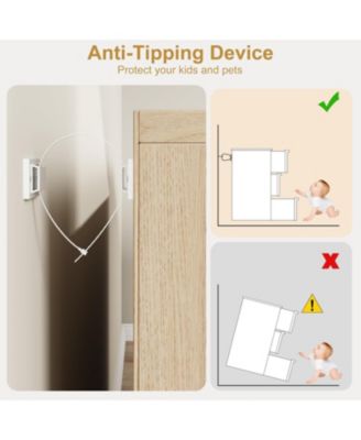 7-Drawer Wooden Modern Double Dresser Organizer with Large Storage