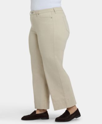 Plus Size Teresa Wide Leg Ankle Hem Jeans