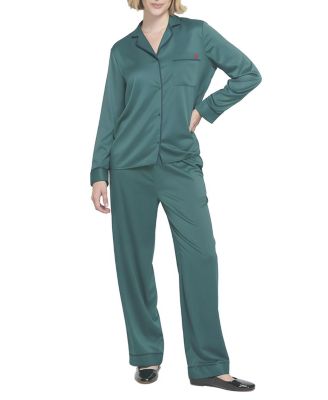 Women's Satin PJ Set Long Pajama