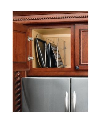 12" Kitchen Cabinet Baking Sheet Organizer, Chrome, 597-12CR-2-1