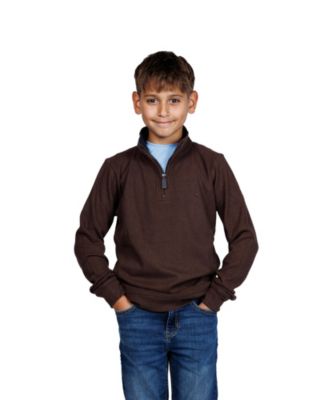 Boys Cozy Knit Quarter Zip