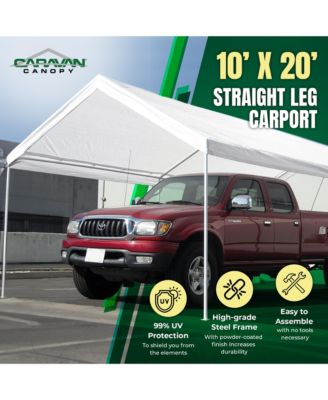 Domain 10 x 20 Foot Straight Leg Instant Canopy Tent Set, White