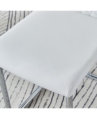 Streamdale Modern Faux Leather Dining Chairs (Set of 6)