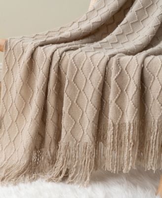 Multi Chevron Texture Lightweight Throw, 50" x 60"