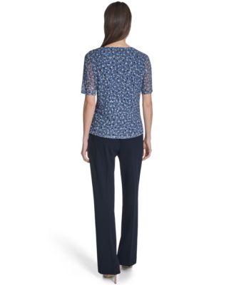 Women's Printed Crewneck Top