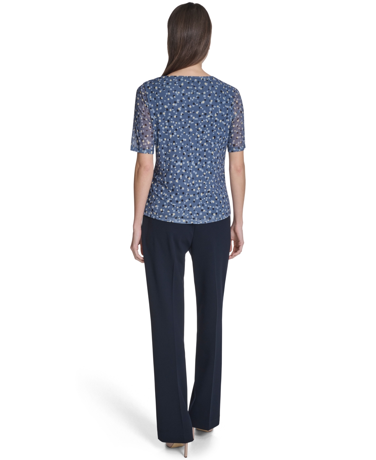 Calvin Klein Women's Printed Crewneck Top