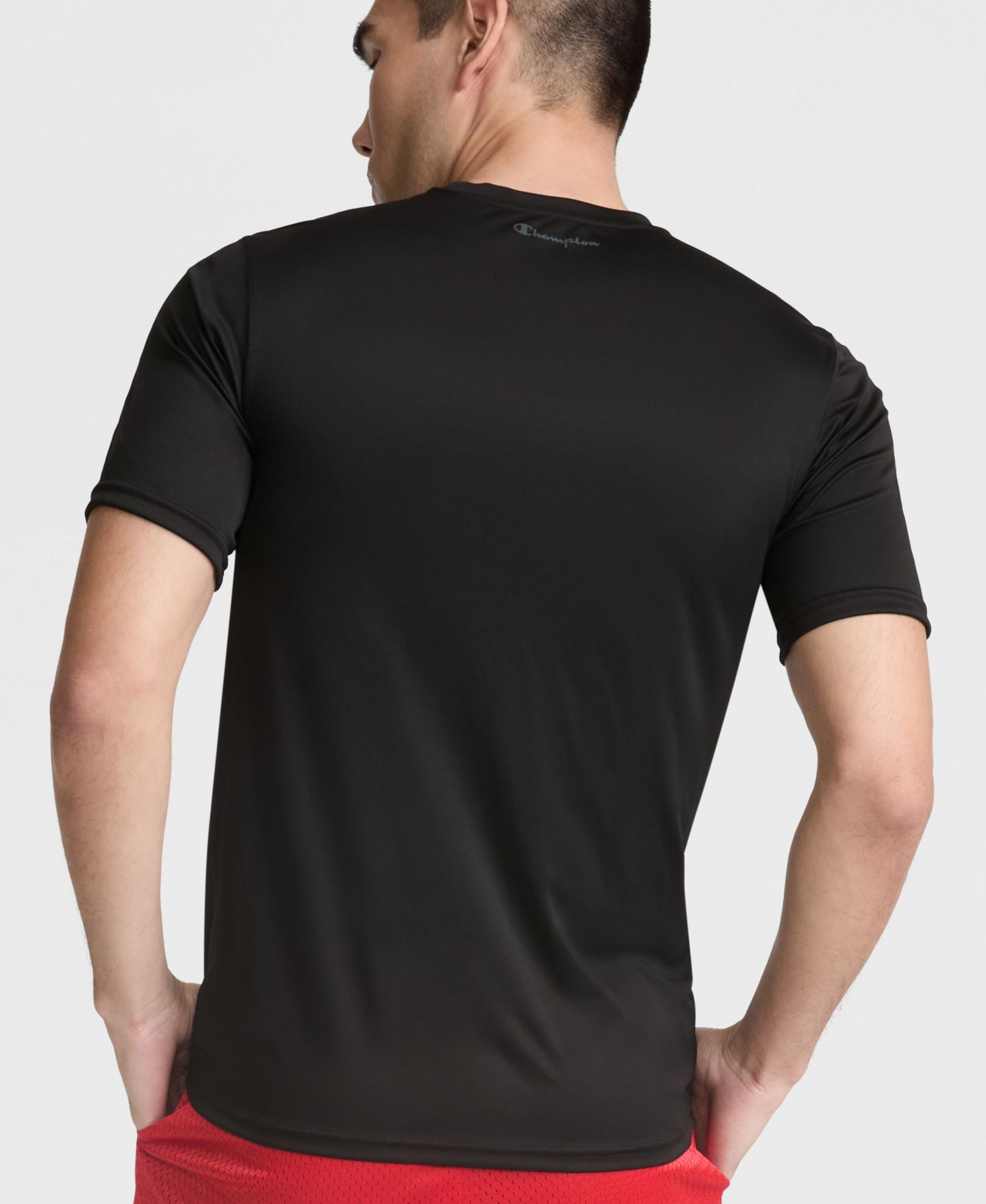 Мужская футболка Champion Double Dry Logo, цвет: Чёрный — фото 3