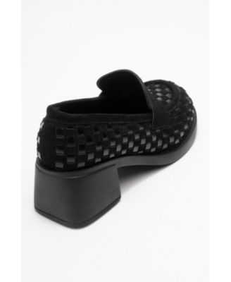 Marlon Woven Block Heel Loafer