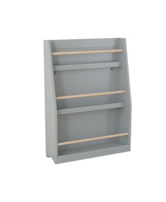 + 3 Tier + Wood (or MDF if applicable) + Gray Finish + Kids Bookshelf