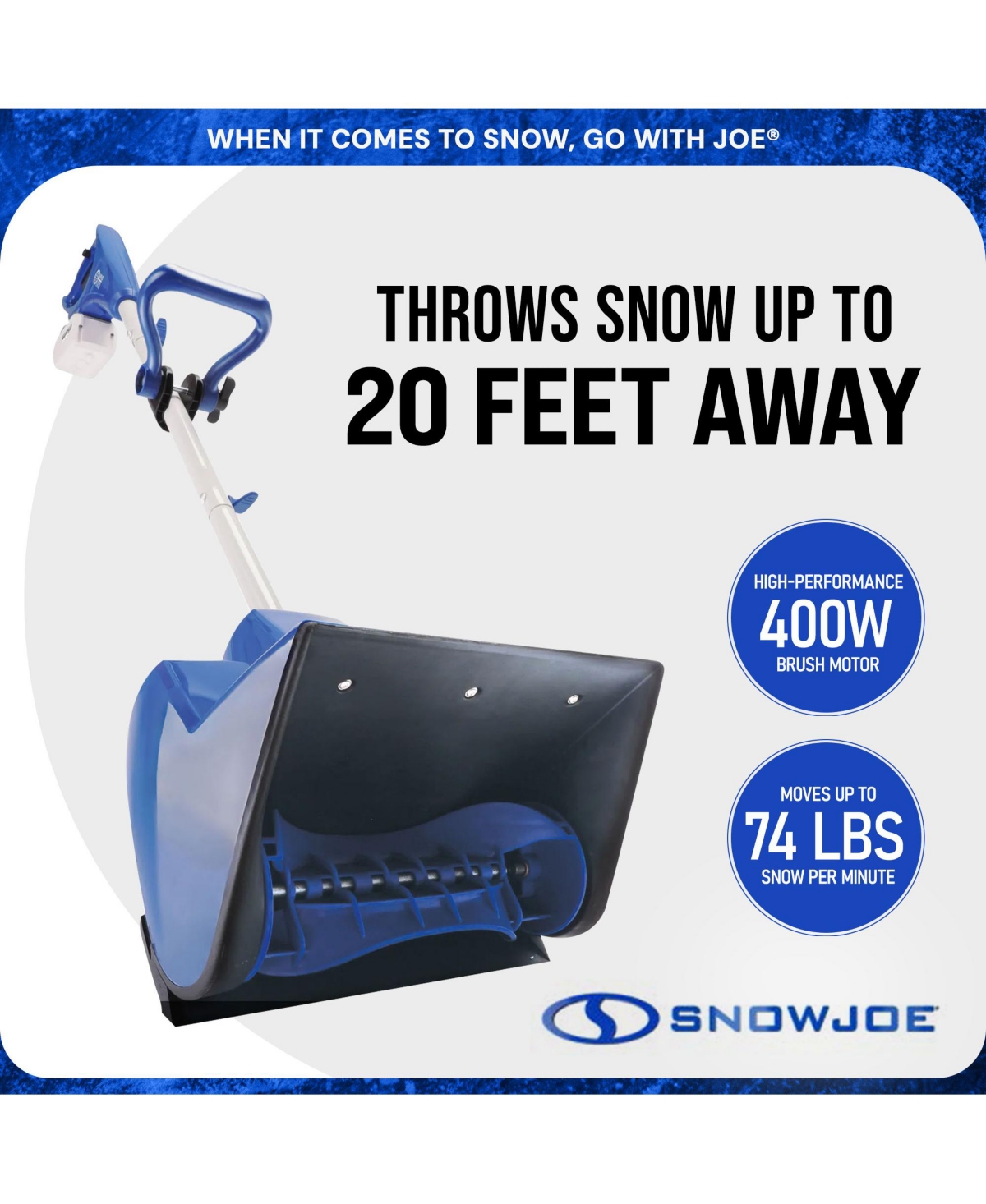 Snow Joe 24V Cordless Snow Shovel Kit for Driveway Winter Snow Removal, 24V-SS11