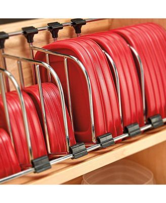 Food Storage Container Organizer w/ Soft-close, Natural, 4FSCO-18SC-1