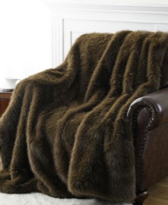Lifestyle Faux Fur Throw, 60" x 80"